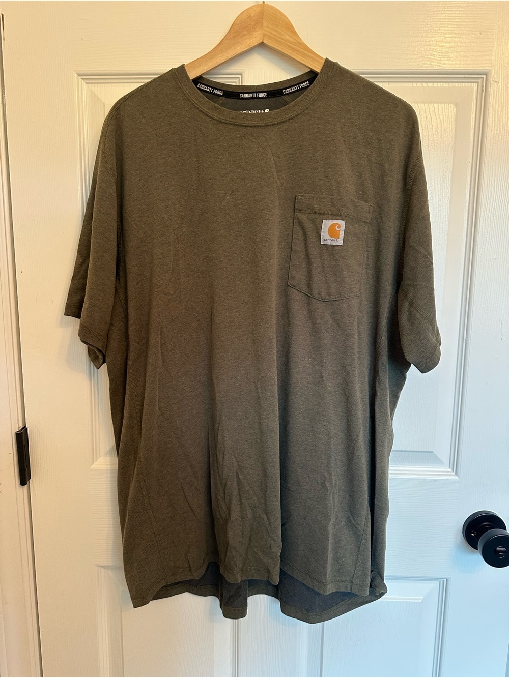 Carhartt Olive Green Short-Sleeve Pocket Tee